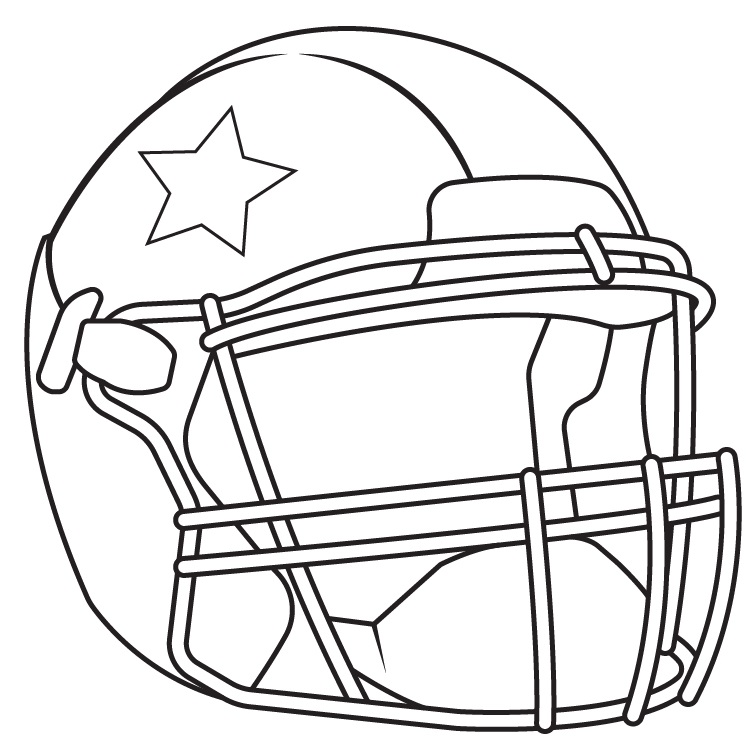 Drawing a Football Helmet