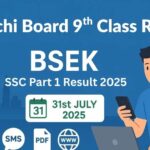 Karachi Board 9th Class Result 2025 Announced – Check Online Now