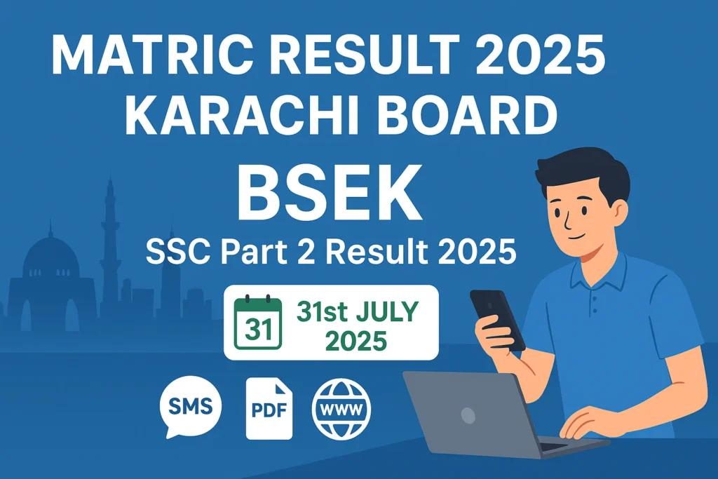 Matric Result 2025 Karachi Board