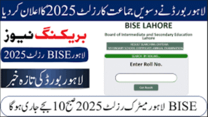 How to Check BISE Lahore 10th Class Result 2025